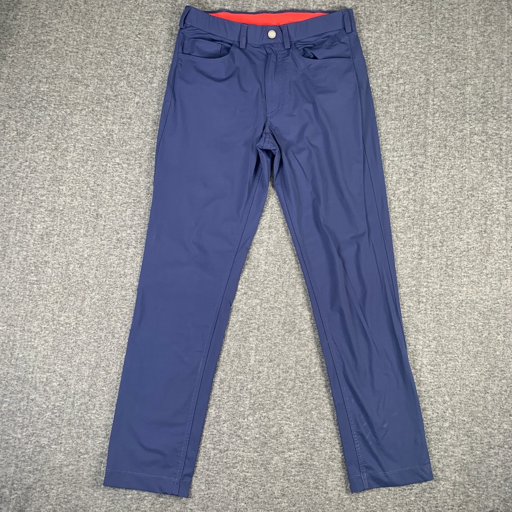 Redvanly Golf Pants Men Small Blue Performance Tech Stretch Modern